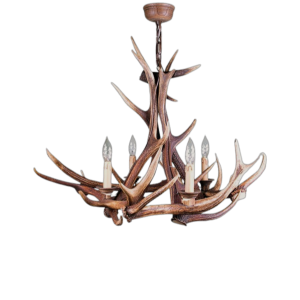 Hirsch Geweih-Leuchter klein 1